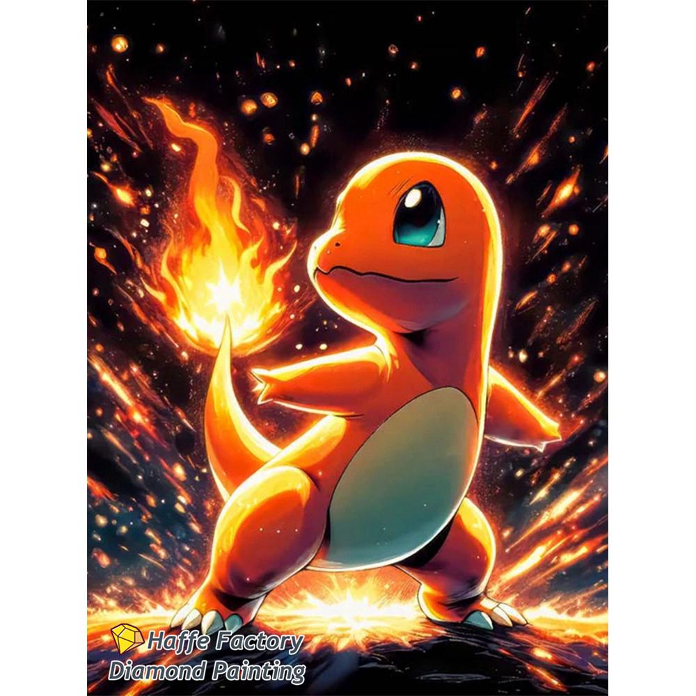 Magische Elf Snorlax Squirtle Diamond Painting Kunst Diy 5d Cartoon Eeveee Charmander Kruissteek Mozaïek Huisdecoratie Cadeau