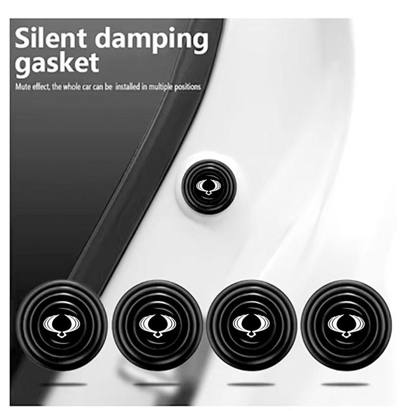 10Pcs Car Silicone Door Shock Stickers Absorber Soundproof Buffer Pier For Ssangyong Rexton Korando E-motion Torres Actyon Sport