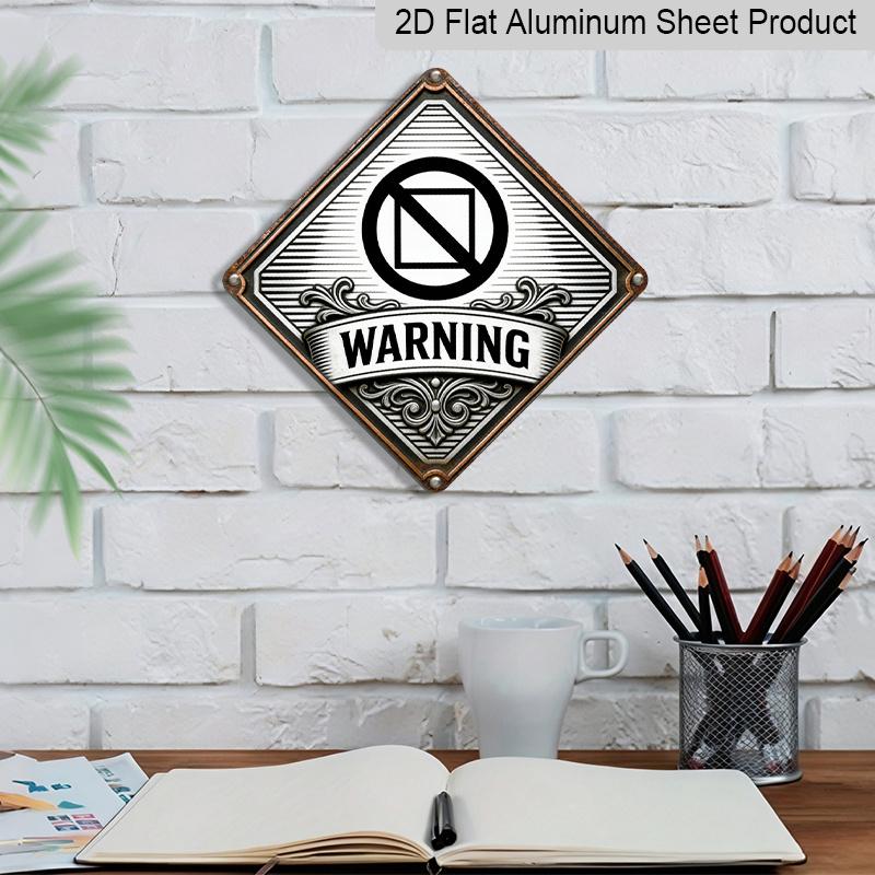 2D Flat - 1pc Peace Symbol Theme Wall Decor Gift for Collectors | Vintage Metal Aluminum Sign Suitable for Study, Office, Living Room, Hallway