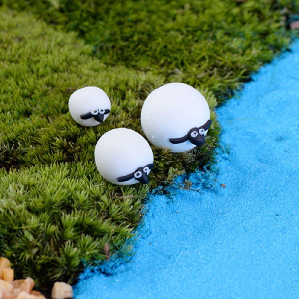 Simulation Sheep Soft Pottery Succulent Landscape Indoor Garden Children Moss Durable DIY Decoration Collection Lover