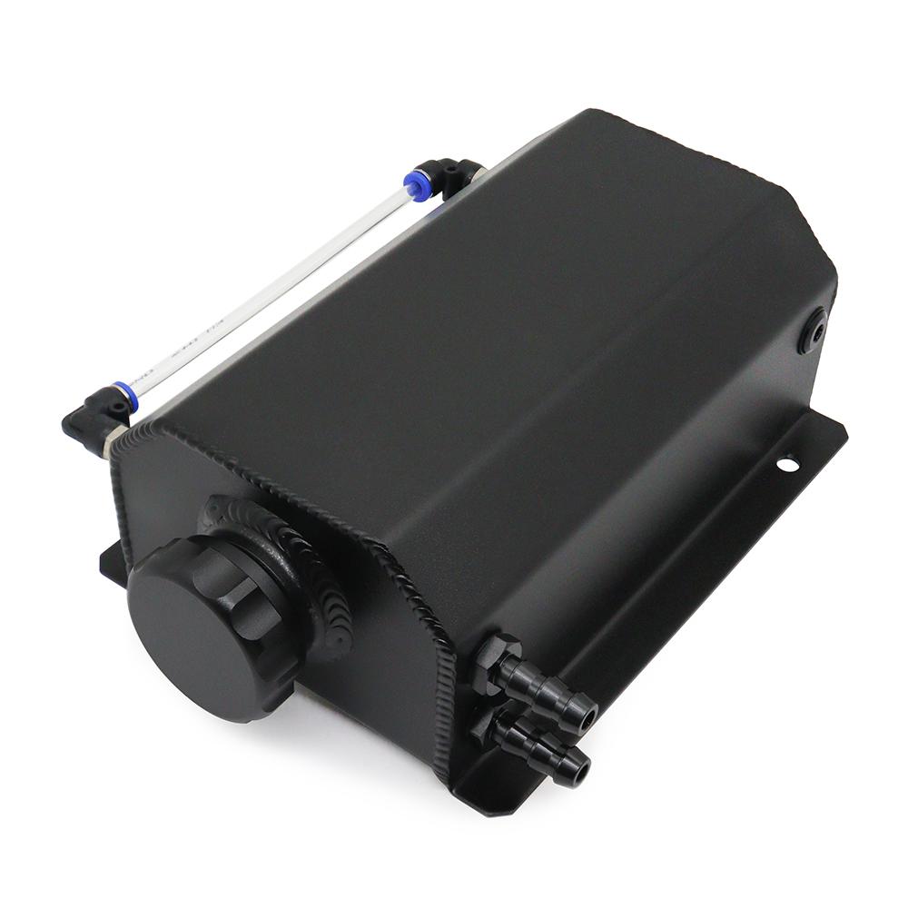 Universal Aluminum Alloy Engine Coolant Radiator Overflow Tank 1000ml/2000ml Square Overflow Tank 1L/2L With Drain Plug