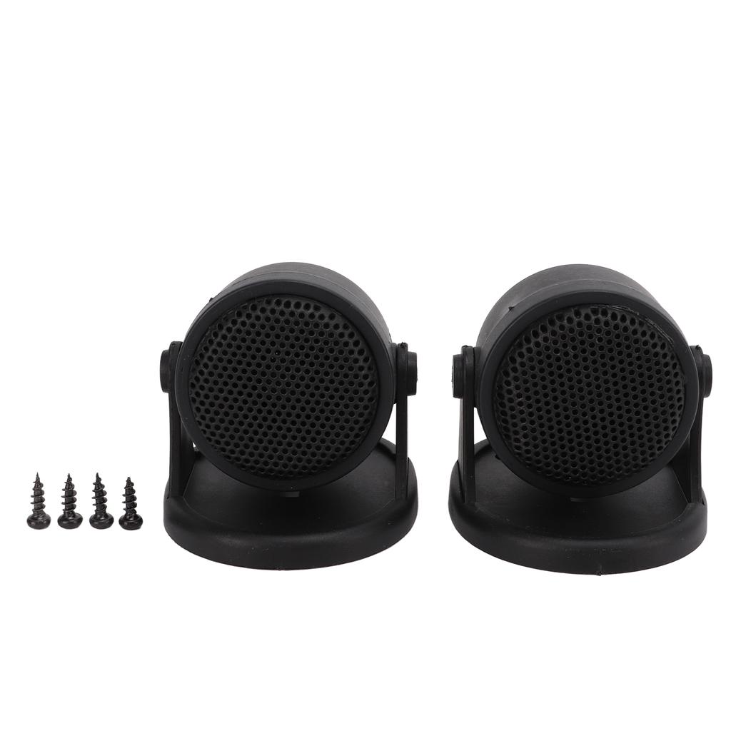 Pair Car Mini Tweeters Audio Speakers 101dB 5‑20KHz Silk Dome Black Universal with Screws