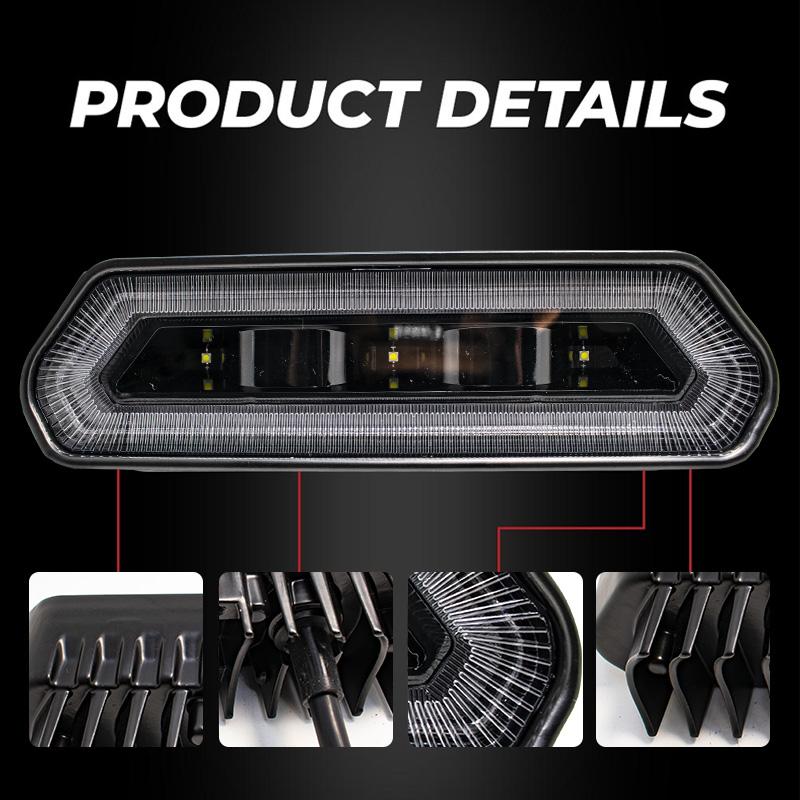 High Mount Brake Light For Car ATV Polaris RZR 1000 800 900 XP Ranger Rear Chase LED Light Bar Running Brake Reverse for Can-Am