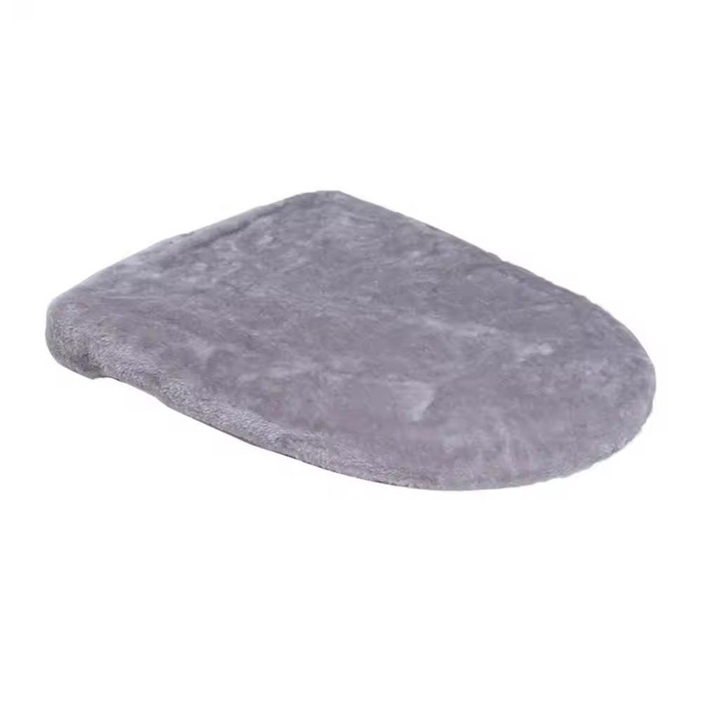 Washable Toilet Dust Cover Soft Toilet Lid Protective Sleeves Toilet Cushion Mat