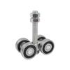 Steel Hardware Barn Door Rollers Ceiling Mount Heavy Duty Sliding Door Hanger  Wardrobe Doors