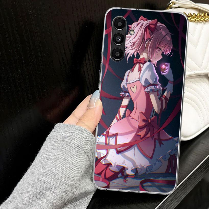 Madoka Magica Anime Case for Samsung A17 A16 A56 A36 A26 A15 A55 A35 A25 A14 A54 A34 A24 Phone Cover A13 A53 A33 A23 A05S A04S