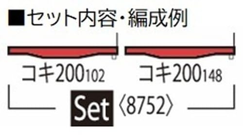 TOMIX N Gauge JR Freight Car Type KOKI 200 New Paint Set 8752 Railway Model Freight Car 2-Car