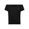 Emporio Armani Logo V-Neck Fitted Straight-Cut Short Sleeve T-Shirt Men Tops Black 211801-1P477-0020