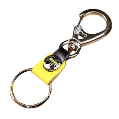 MOONEYES Heart Clip Keychain Yellow _KH-MKR129YE-MON