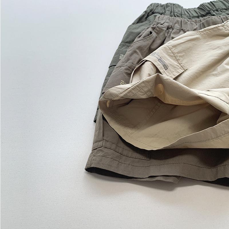 Korean-Style Lightweight Children's Workwear Shorts - Versatile Summer 2025 Five-Point Pants for Boys and Girls