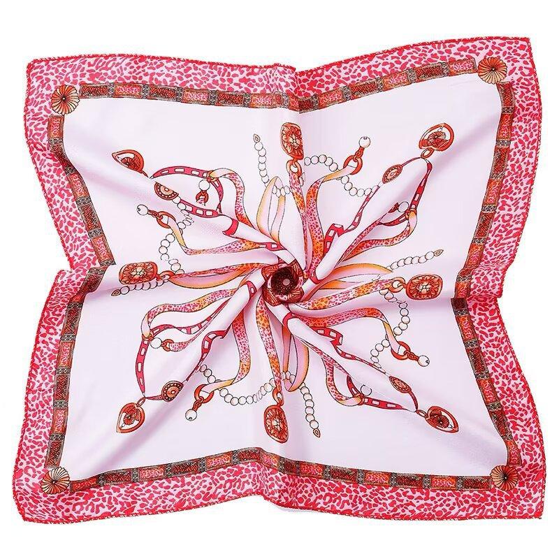 Women's Silk Scarf Business Dress Neck Protector Professional Mobile Telecom Banking Stewardess Small Square Scarf Women's Scarf Shawl Fashion