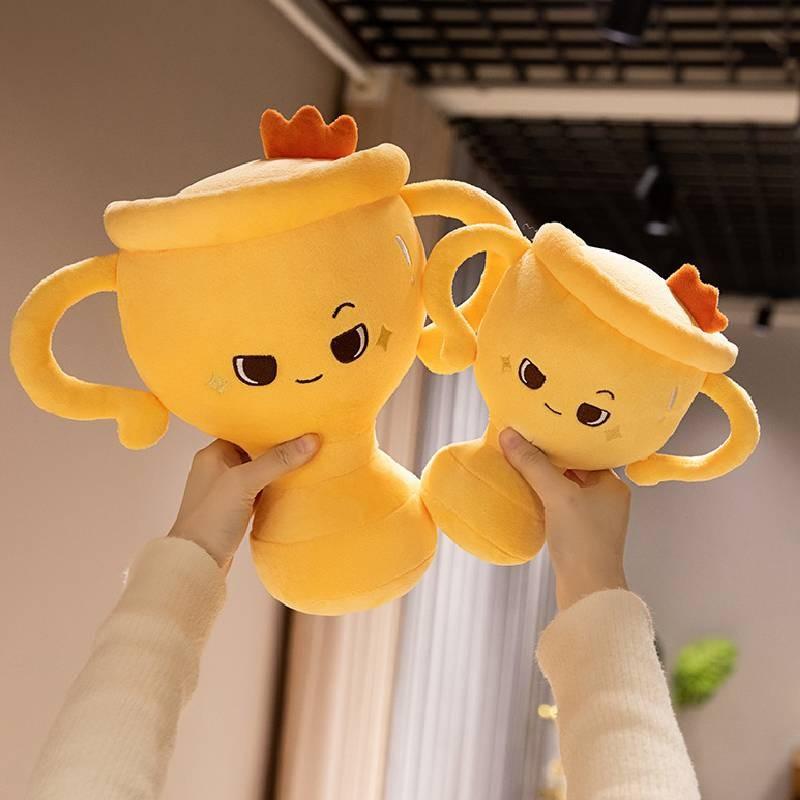 Creative Plush Trophy Pillow Toy For Fun School And Company Awards Unique Design