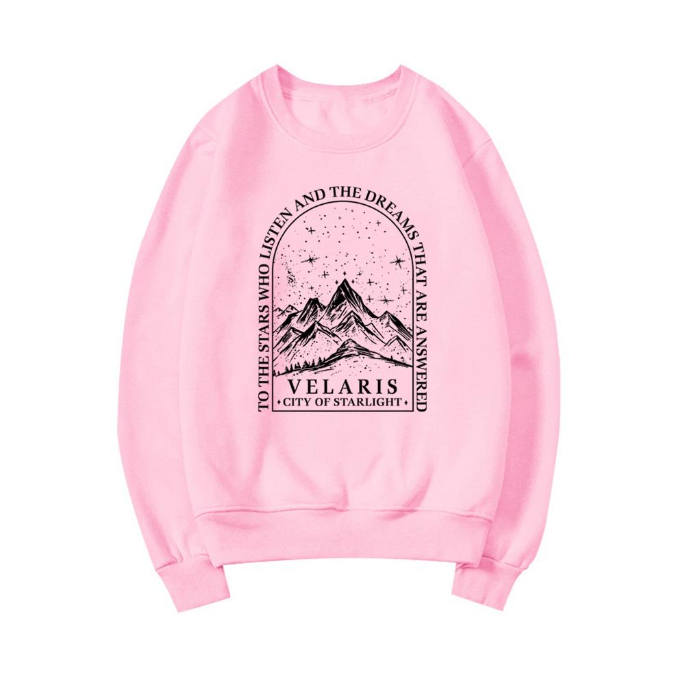 Velaris City of Starlight Sweatshirt Acotar Series Hoodie Unisex Crewneck Sweatshirts Long Sleeve Casual Pullover SJM Merch