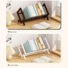 Burr Free Wood Book Display Shelf Bamboo Desktop Bookshelf Magazine Storage Rack  Stationery