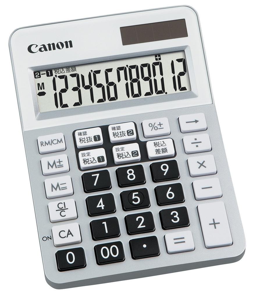 Canon Mini Desk Calculator W Tax Rate SOB LS-120WT-SL