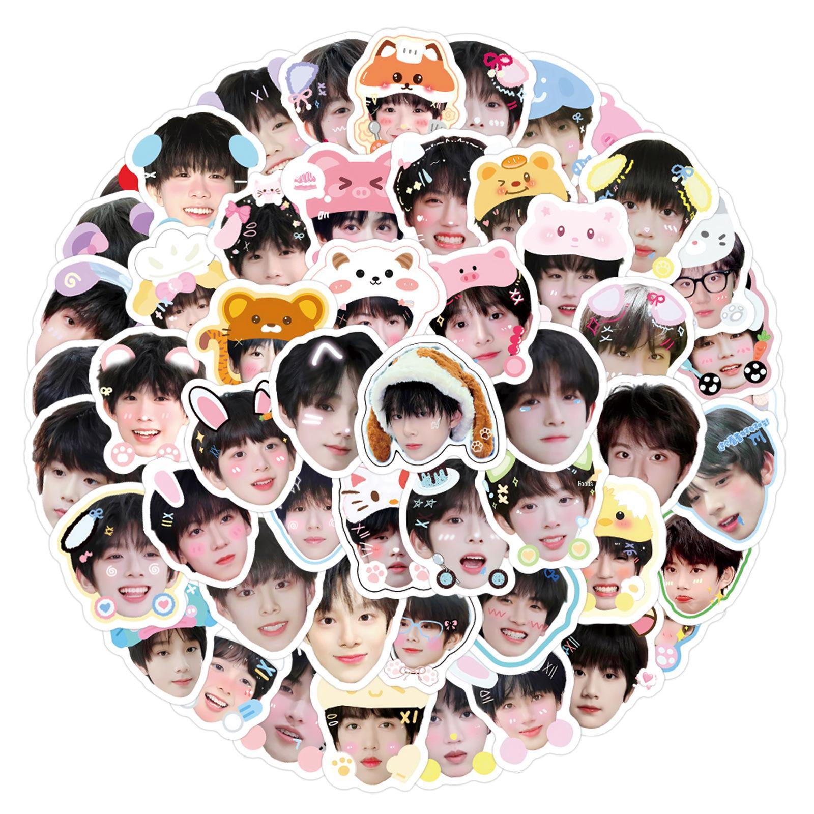 100 Sheets TF Gen 4 Big Head Stickers for Journals, DIY Stationery, Phones, Laptops.