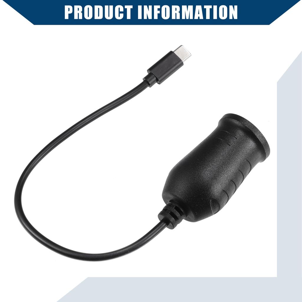 Hihaha 20V Cigarette Lighter Adapter Car RV USB Type C Female Cigarette Lighter Converter
