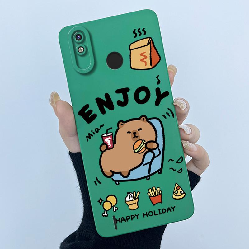 For Tecno Spark 4 Lite KC8S / Pop 3 Plus Casing Spark4 Lite Silicone Phone Case Sweet Printing Shell Lovely Painted Back Cover