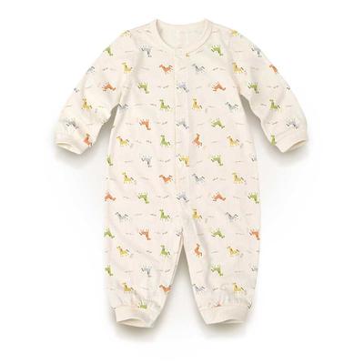 Withorganic Organic Cotton Newborn Romper - Crayon Horse