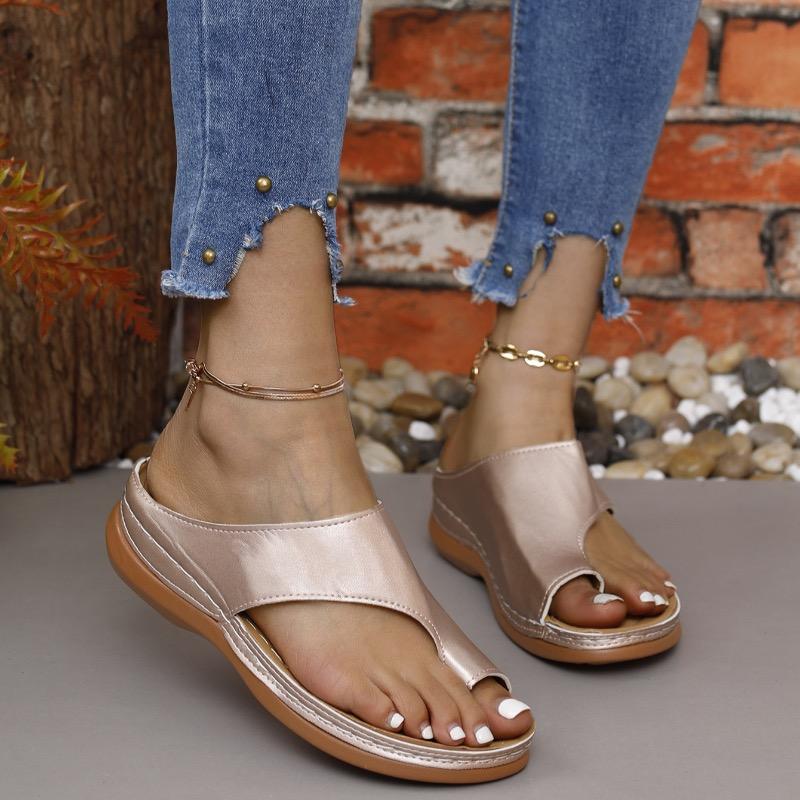 Women's Slippers 2026Summer New Flip-flop Fashion Outdoor Casual Sandals for Women Non-Slip Wedge Beach Slippers Sandalias Mujer
