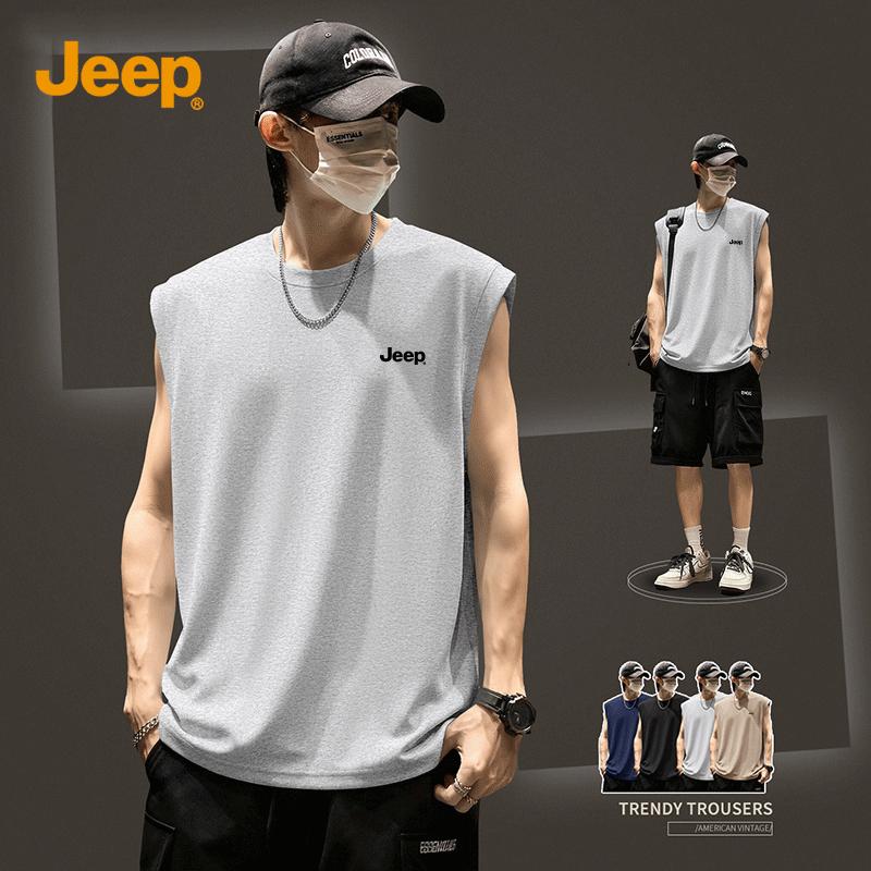 JEEP Men s Heavyweight Cotton Sleeveless Vest 4XL