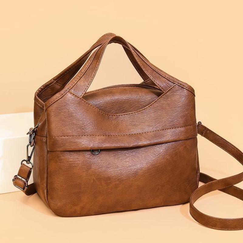 Spring and summer new commuter shoulder Korean version high value soft leather texture mother bag women crossbody A