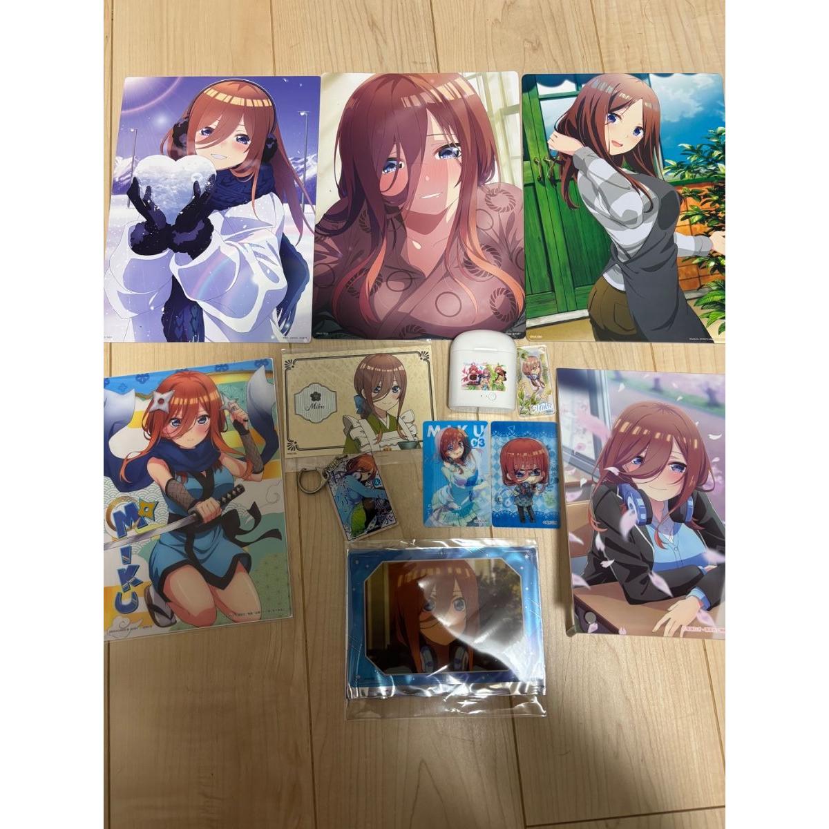 Used The Quintessential Quintuplets A4 Clear File Poster Goods Miku Nakano Miku Acrylic Stand Clear File Card