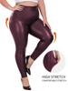 Yoga Pants New Arrival High-Waisted PU Solid-Colour Casual Pants Pencil Pants Tight Pants
