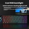 K61 Compact RGB Mechanical Keyboard - 61-Key Portable for Laptop & Office Gaming with Blue, Brown, Red Switch Options