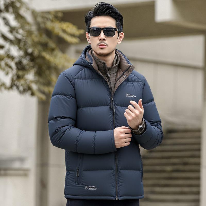Winter Black Gold Graphene Men's Jacket Men's New Thickened Warm Business Cotton-padded Winter Clothing High Fluffy