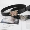 Wide Waist Seal Butterfly Spice Girl Premium Sense Wide Belt Ladies Wind Belt Black Decorative Jeans Belt