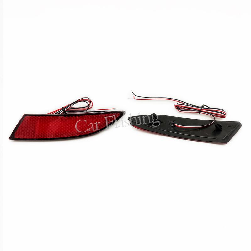Car Flashing 1Set Auto LED Rear Bumper Reflector Light Braking Warning Lamp For Ford Focus 3 2011 2012 2013 2014 Sedan Hatchback