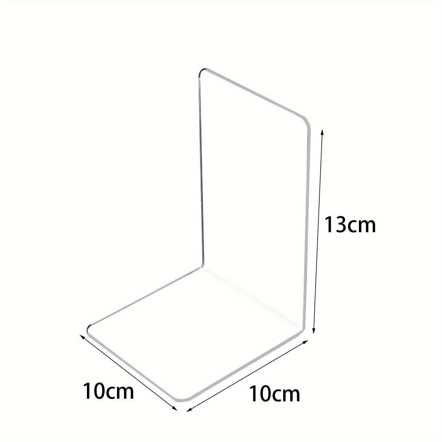 

1 шт. Акриловый книгодержатель Книжные упоры для полок Прозрачный декор Книжные упоры для настольного органайзера Подставка Держатель Нескользящий Органайзер для хранения Книжный стопор 1pc