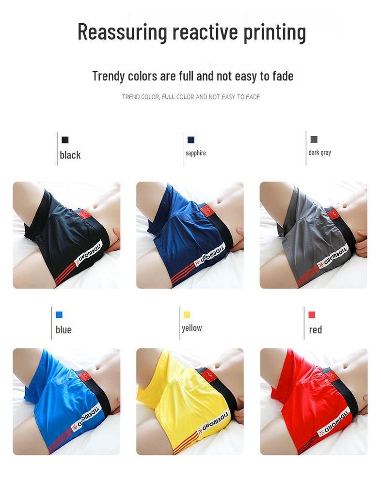 Boxer Uomo Trendy Vestibilità Larga in Cotone con Elastico Comodo