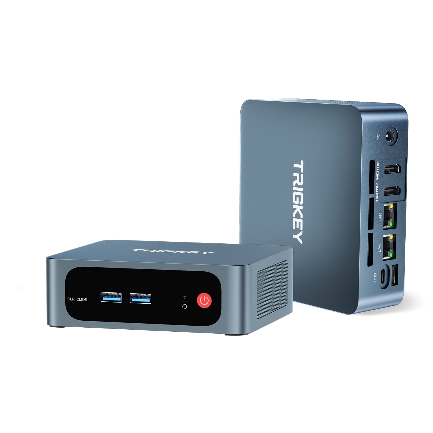 

TRIGKEY G5 Mini PC 12th Generation Intel Alder 4 Cores 4 Threads Max 16GB DDR5 4800Mhz RAM 500GB PCIE SSD TDP 6W Small PC WIFI6 Dual Wired LAN HDMI