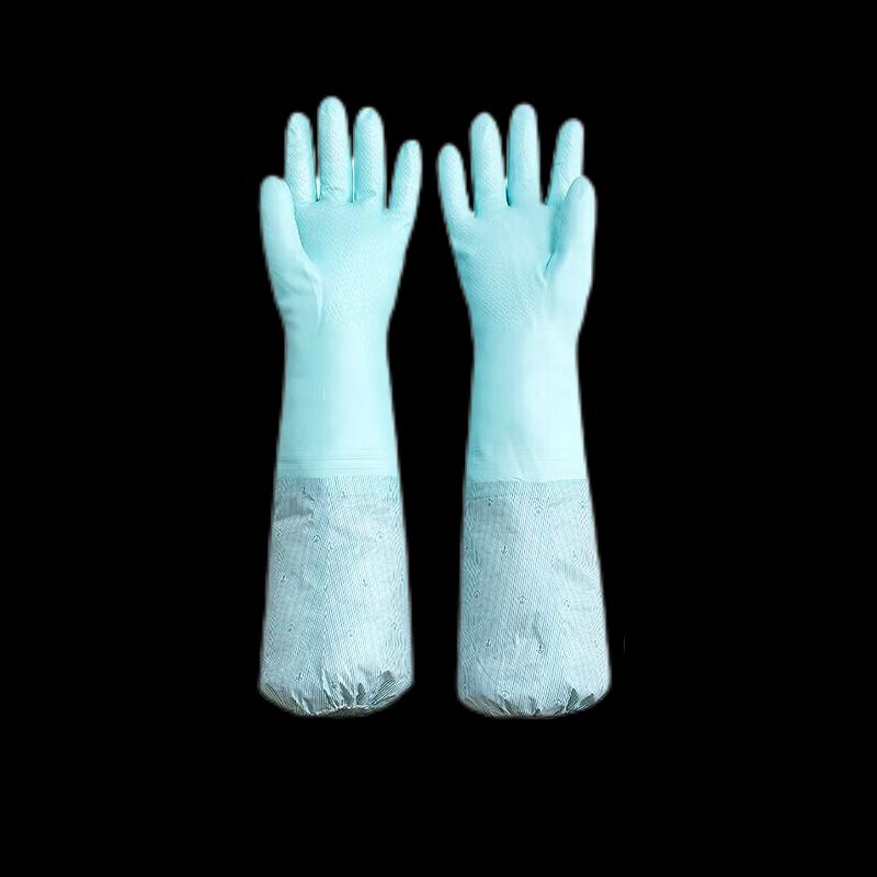 Camellia Long Warm Latex Household Gloves