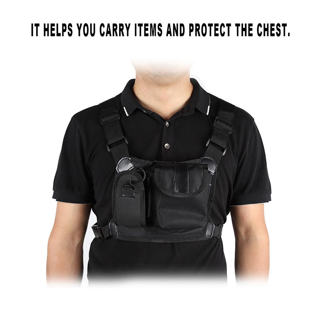 Toveis radio brystlommepakke Ryggsekk Radiotilbehør Veskeholder Bæreveske