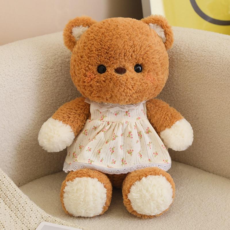 Cute Cartoon Brown Bear Pink Rabbit Plush Toy Soft Stuffed Animal Elephant Doll Home Decor Kids Gift