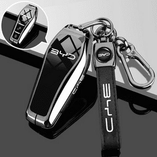 Compatible Key Cover for BYD Models: Seagull, Seal 06dmi, Dolphin 06GT, Seal 07dm - Car Metal Shell Buckle Modification