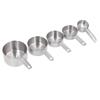 5pcs Stackable Stainless Steel Measuring Cups Set with Scale Kitchen Cooking Baking Tool