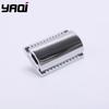 "The FLIPSIDE by YAQI" A Dual Comb Dual Aggression Level Mens Razor Head In Chrome