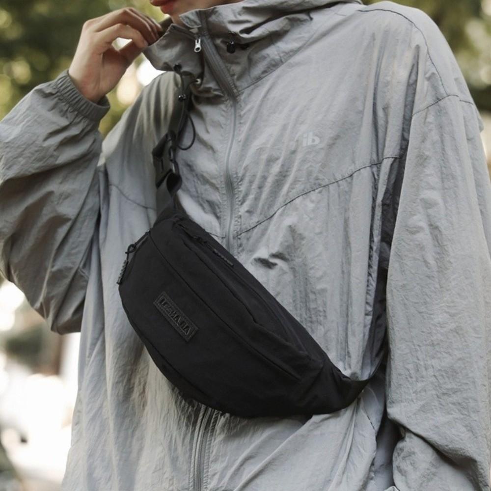 Large Capacity Men's Chest Bag Casual Crossbody Fanny Pack Nylon Shoulder Bag  Outdoor Activities