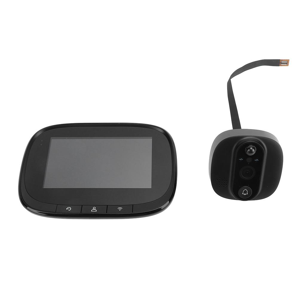 4.3in Peephole Camera 1080P 150 Degrees Wide Angle PIR Motion Detection Night Vision for Tuya APP