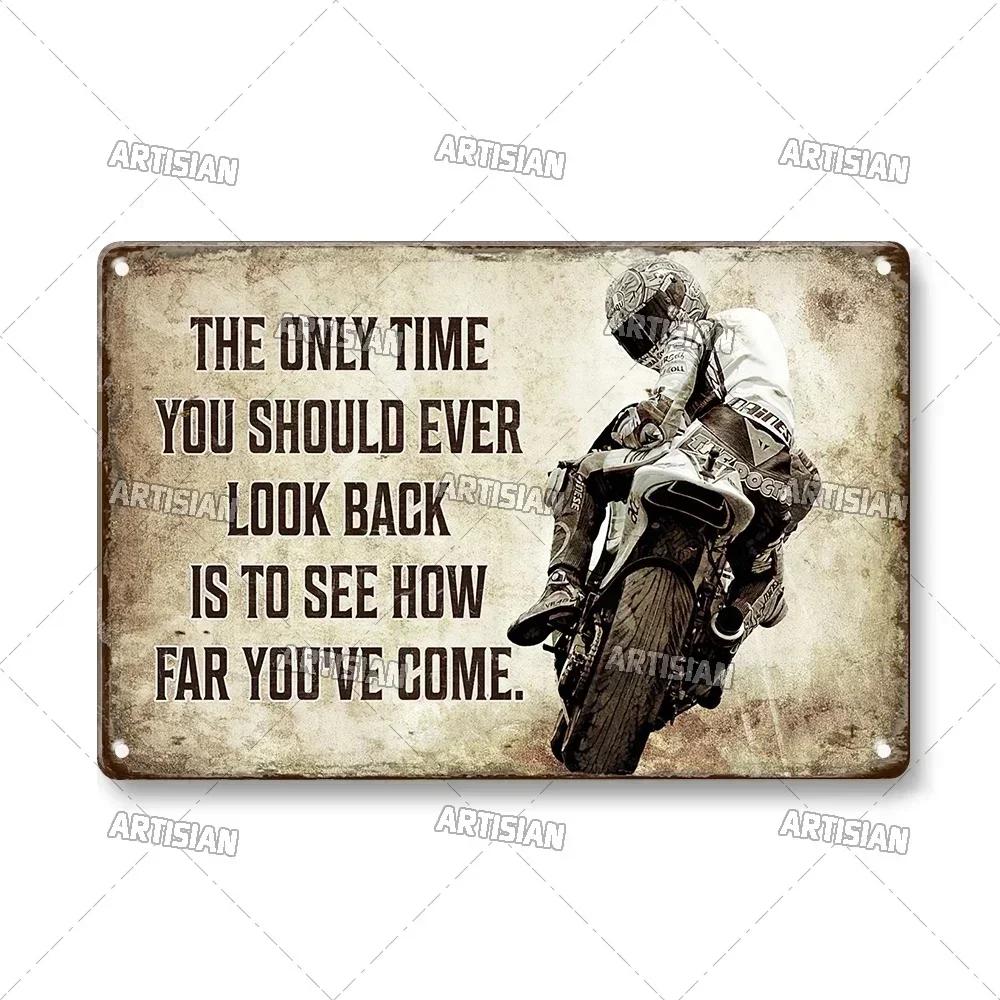 Crosscountry Motorcycle Tin Sign Vintage Metal Wall Decor Garage Home Bar Metal Plaque