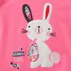 Girls Long Sleeve Hoodless Sweatshirt Cartoon Rabbit Embroidery Casual Top