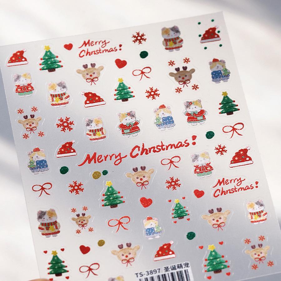 

Magico 5D Тисненые Рождественские Наклейки для Ногтей TS-3897