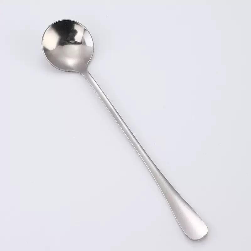 

5/6pcs Stainless Steel Spoons Ice Cream Spoons Long Handle Coffee Spoons Stirring Spoons Kitchen Utensils