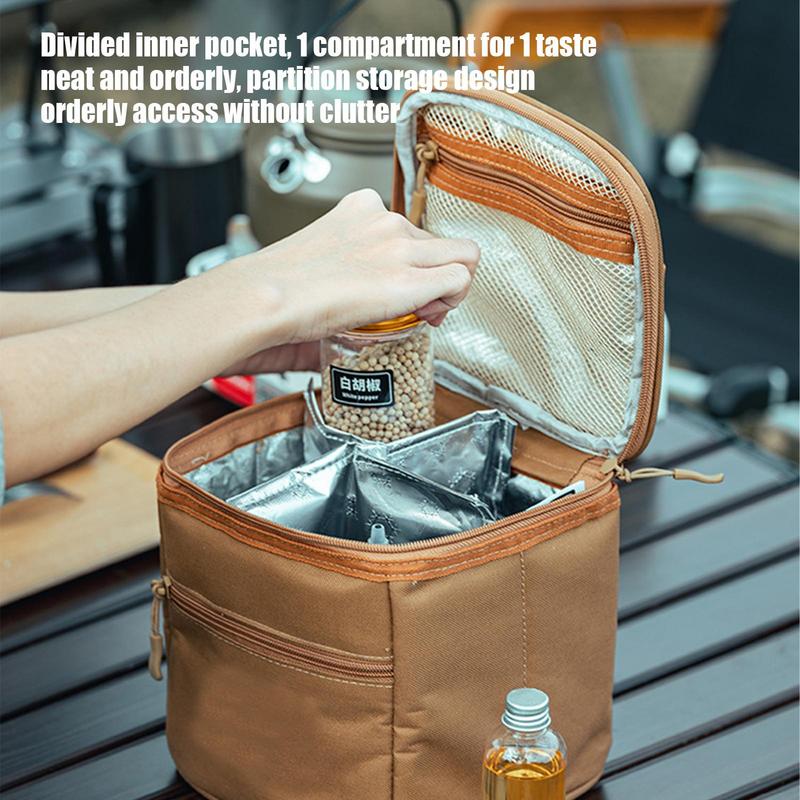 Camping Kitchen Seasoning Jar Portable Spices Container Cookware Set Supplies Liquid Powder Bbq Picnic Seasoning Can Leak Proof