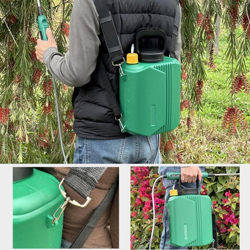 Bärbar elektrisk spruta för växtträdgård 6L 2000mAh batteri Utdragbar förlängningsstav med bekväm axelrem
