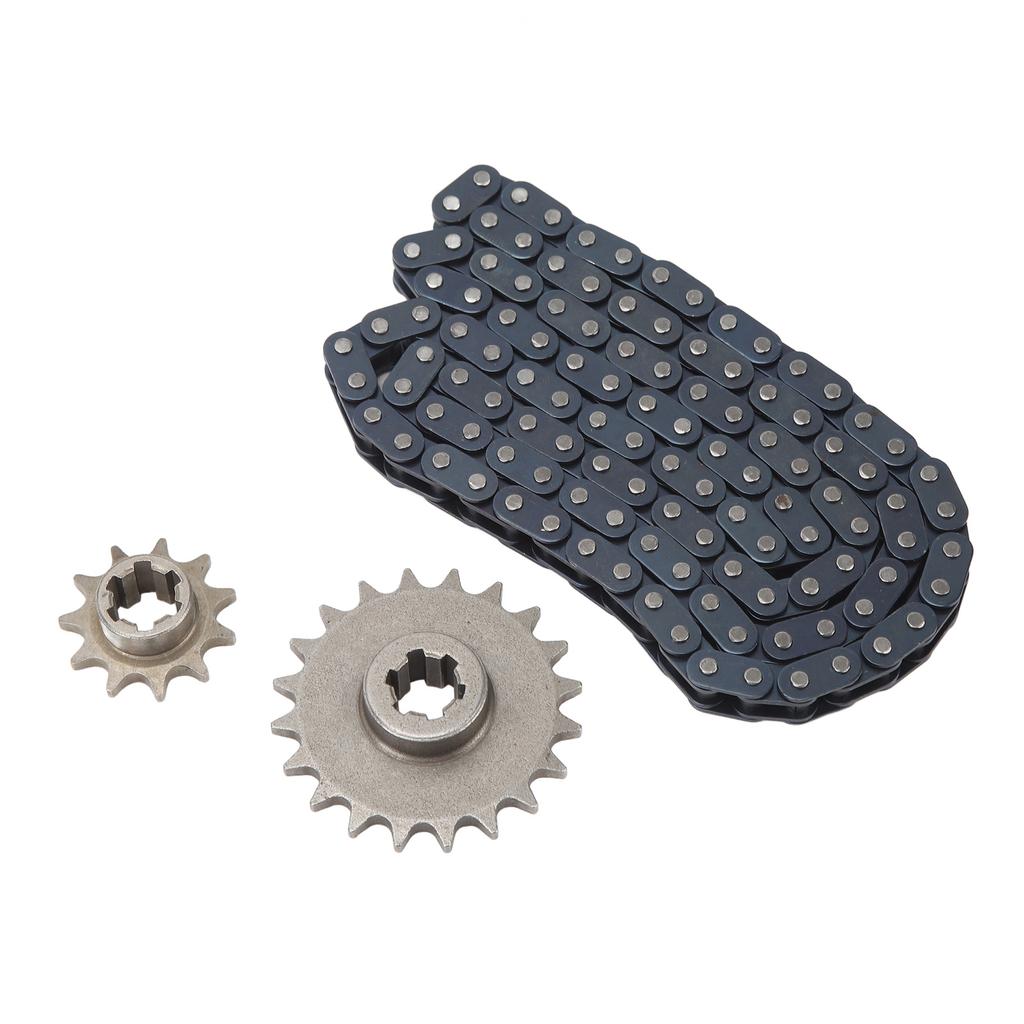 Metal Steel T8F 20T 11T Sprocket 116 Links T8F Drive Chain Kit for Karting Mini Motorcycle Off Road Vehicles